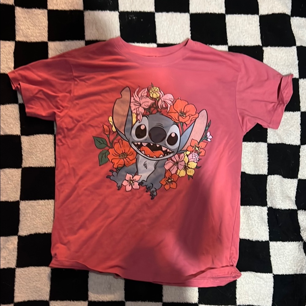 Disney Pink Stitch Short Sleeve Tee